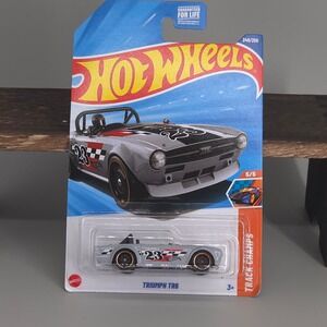 Hot Wheels Triumph TR6 Grey Track Champs Treasure Hunt 1 64 Diecast Car 2024